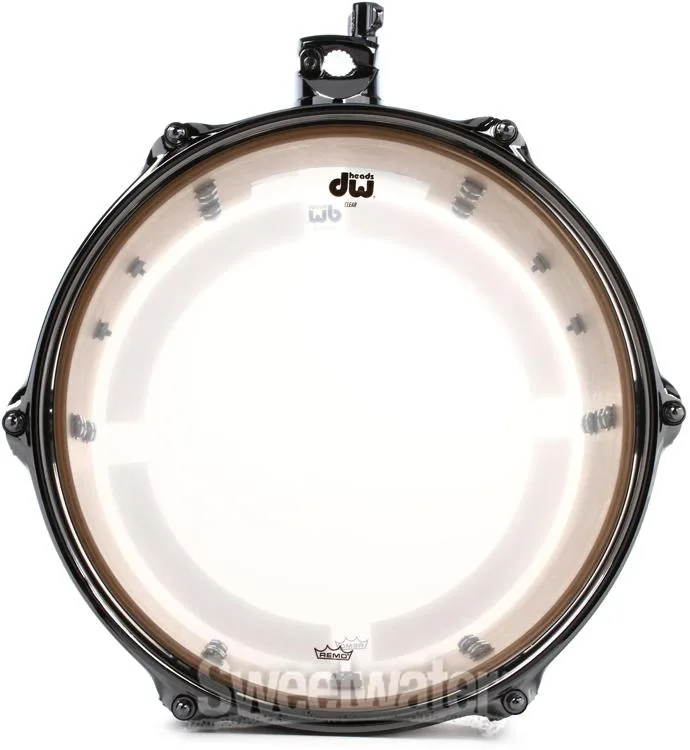  DW Performance Series Mounted Tom - 8 x 10 inch - Black Diamond FinishPly Demo