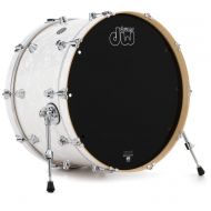 DW Performance Series Bass Drum - 14 x 24 inch - White Marine FinishPly