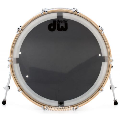  DW Performance Series Bass Drum - 14 x 24 inch - White Marine FinishPly