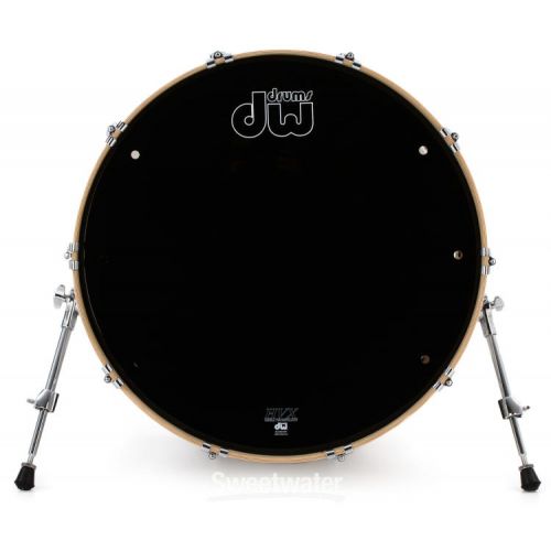  DW Performance Series Bass Drum - 14 x 24 inch - White Marine FinishPly