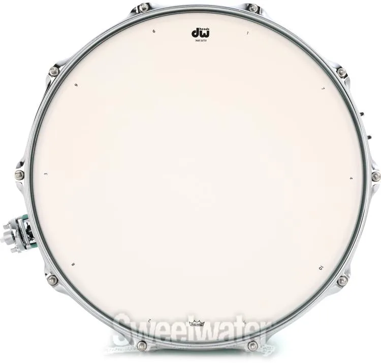  DW Collector's Series Lacquer Snare Drum - 6.5 x 14-inch - Seafoam Gloss