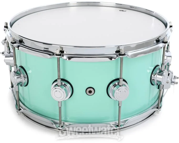  DW Collector's Series Lacquer Snare Drum - 6.5 x 14-inch - Seafoam Gloss