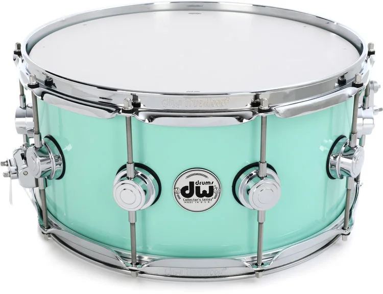  DW Collector's Series Lacquer Snare Drum - 6.5 x 14-inch - Seafoam Gloss