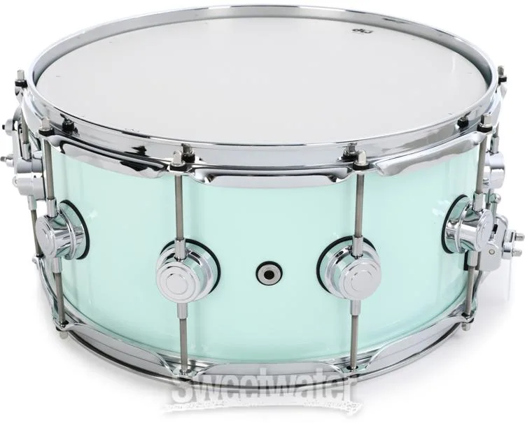  DW Collector's Series Lacquer Snare Drum - 6.5 x 14-inch - Pale Jade