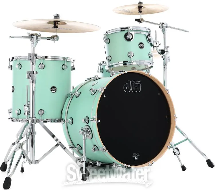  DW Performance Series 3-piece Shell Pack - Hard Satin Seafoam - Sweetwater Exclusive