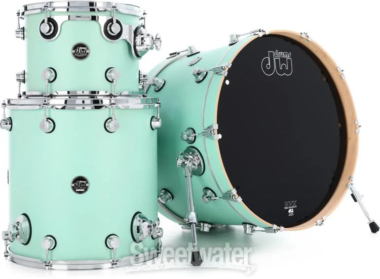 DW Performance Series 3-piece Shell Pack - Hard Satin Seafoam - Sweetwater Exclusive