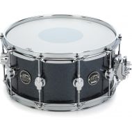 DW Limited-edition Performance Series Snare Drum - 6.5 x 14-inch - Black Sparkle Finish