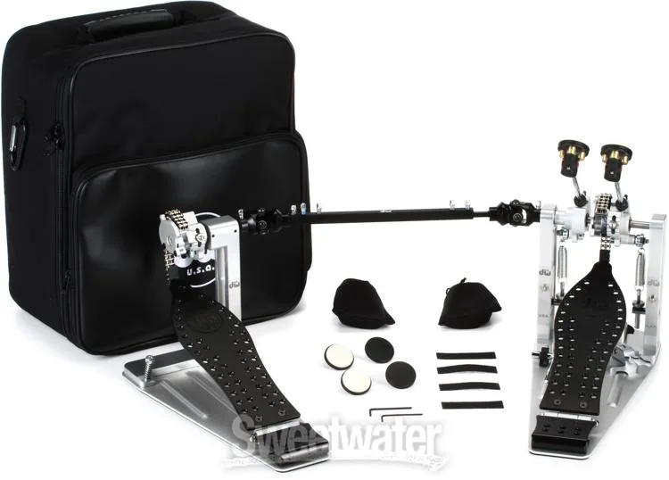  DW DWCPMCD2BK MCD Machined Chain Drive Double Bass Drum Pedal - Graphite