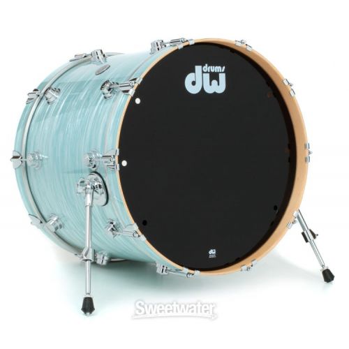  DW Collector's Series 5-piece Shell Pack with Snare Drum - Pale Blue Oyster FinishPly with Chrome Hardware