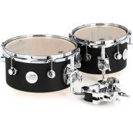 DW Design Series Concert Tom 2-pack with Mount - 8/10 inch - Black Satin