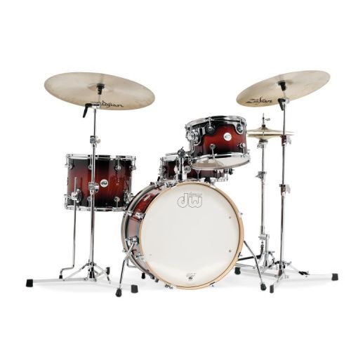  DW Design Series Frequent Flyer 4-piece Shell Pack and Hardware Bundle - Tobacco Burst