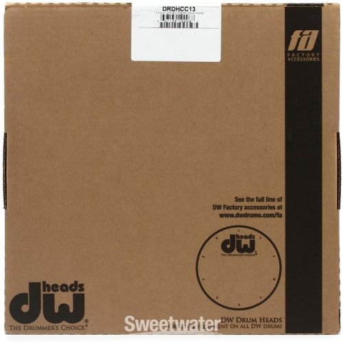  DW Coated/Clear Drumhead - 13 inch