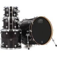 DW Performance Series 4-piece Shell Pack with 22 inch Bass Drum - Ebony Stain Lacquer