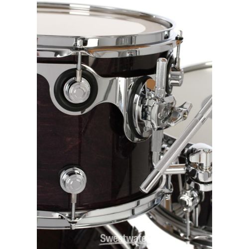  DW Performance Series 3-piece Shell Pack with 24 inch Bass Drum - Ebony Stain Lacquer