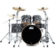 DW Collector's Series 5-piece Shell Pack - Black Galaxy FinishPly