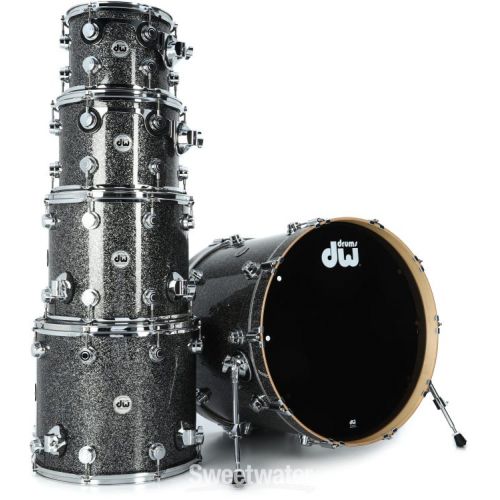  DW Collector's Series 5-piece Shell Pack - Black Galaxy FinishPly