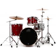 DW Performance Series 3-piece Shell Pack with 22 inch Bass Drum - Cherry Stain Lacquer