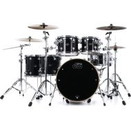 DW Performance Series 5-piece Shell Pack with 22 inch Bass Drum - Ebony Stain Lacquer