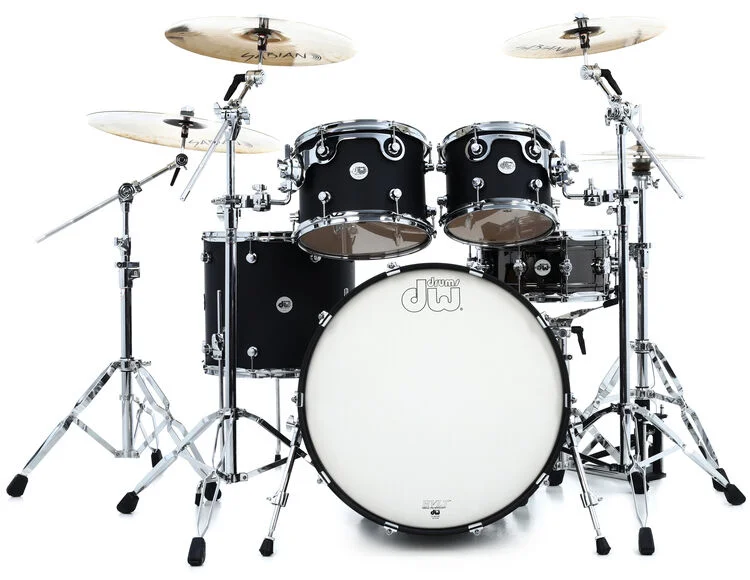  DW DDLM2214BL Design Series 4-piece Shell Pack - Satin Black