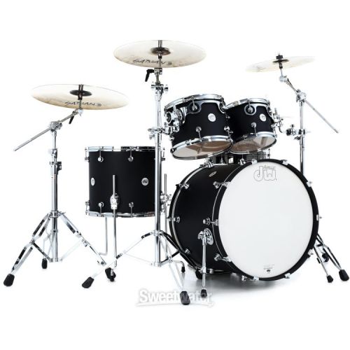  DW DDLM2214BL Design Series 4-piece Shell Pack - Satin Black