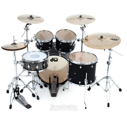  DW DDLM2214BL Design Series 4-piece Shell Pack - Satin Black