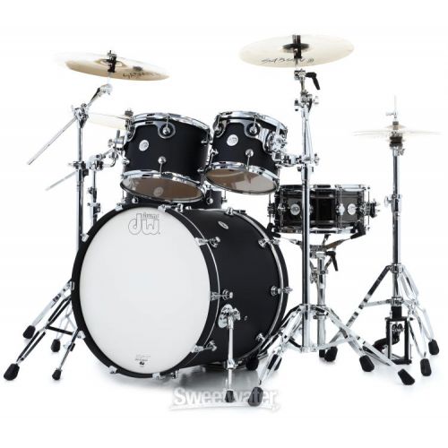  DW DDLM2214BL Design Series 4-piece Shell Pack - Satin Black