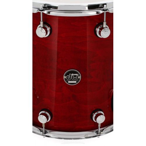  DW Performance Series Floor Tom - 14 x 14 inch - Cherry Stain Lacquer
