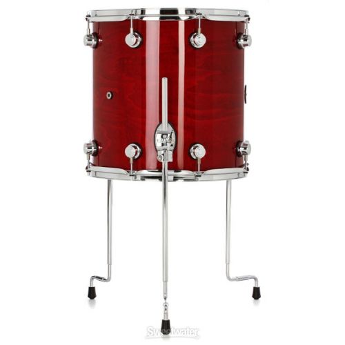  DW Performance Series Floor Tom - 14 x 14 inch - Cherry Stain Lacquer