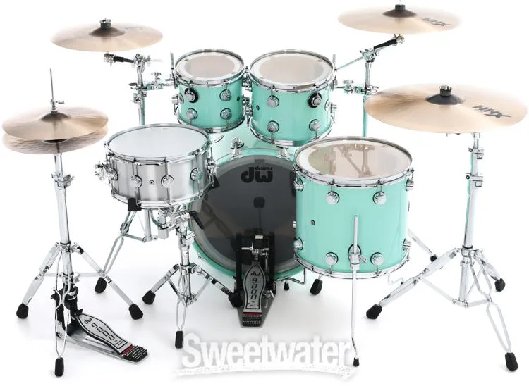  DW Collector's Series Lacquer 4-piece Shell Pack - Seafoam