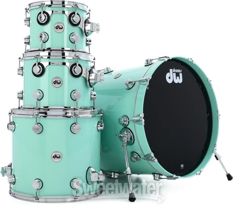  DW Collector's Series Lacquer 4-piece Shell Pack - Seafoam