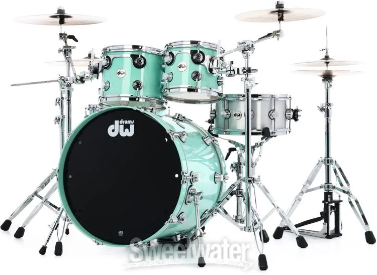  DW Collector's Series Lacquer 4-piece Shell Pack - Seafoam