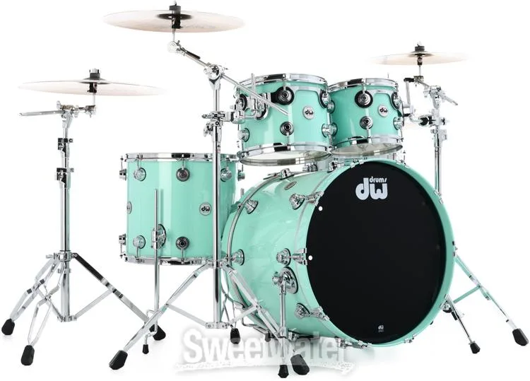  DW Collector's Series Lacquer 4-piece Shell Pack - Seafoam