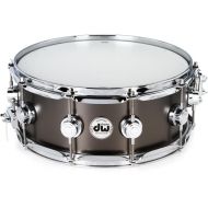 DW Collector's Series Metal Brass Snare Drum - 5.5 x 14-inch - Satin Black