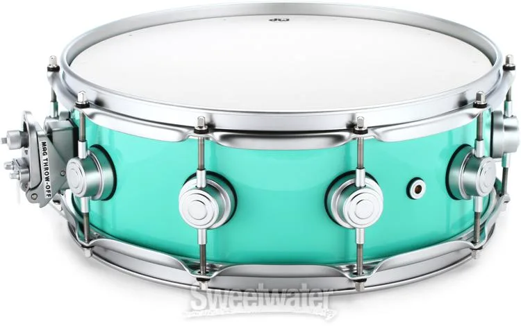  DW Collector's Series Santa Monica Snare Drum - 5 x 14-inch - Sea Foam Green