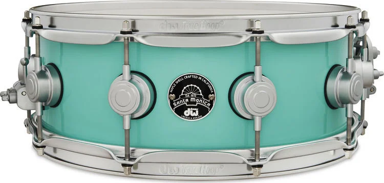  DW Collector's Series Santa Monica Snare Drum - 5 x 14-inch - Sea Foam Green