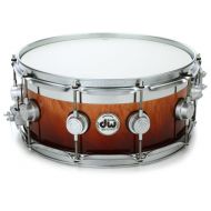 DW Collector's Series Exotic Top Edge Snare Drum - 6 x 14-inch - Tobacco Fade over Mapa Burl