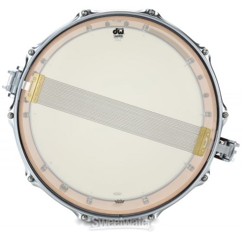  DW Collector's Series Exotic Top Edge Snare Drum - 6 x 14-inch - Tobacco Fade over Mapa Burl