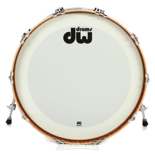  DW Collector's Series Maple/Mahogany Bass Drum - 18 x 22 inch - Broken Glass FinishPly