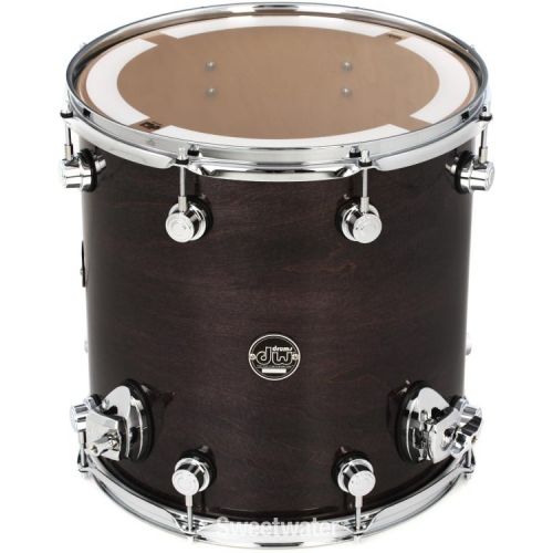  DW Performance Series Floor Tom - 14 x 14 inch - Ebony Stain Lacquer