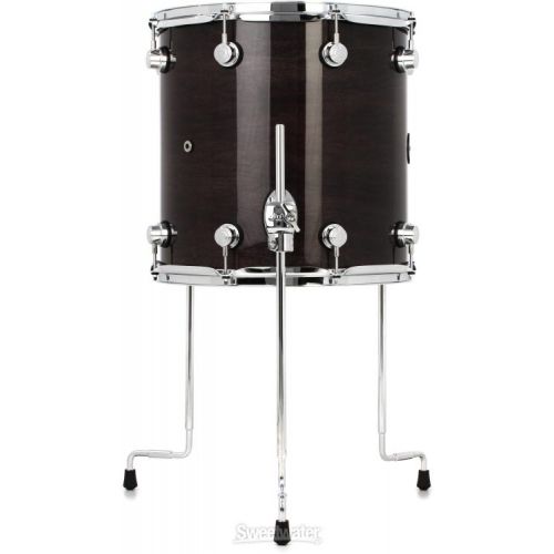  DW Performance Series Floor Tom - 14 x 14 inch - Ebony Stain Lacquer