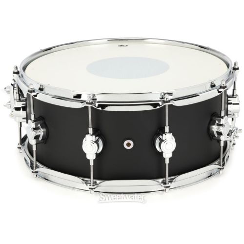  DW Design Series Snare Drum - 6 x 14-inch - Black Satin