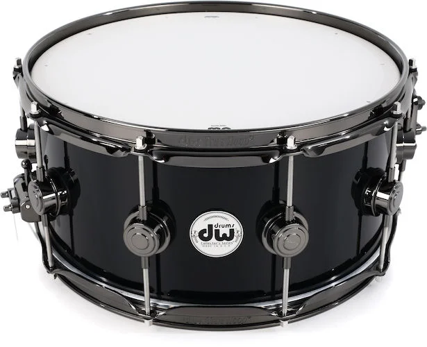  DW Collector's Series Maple Snare Drum - 6.5 x 14-inch - Gloss Black