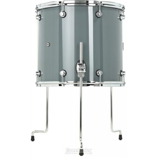  DW Design Series Floor Tom - 16-inch x 18-inch, Steel Grey