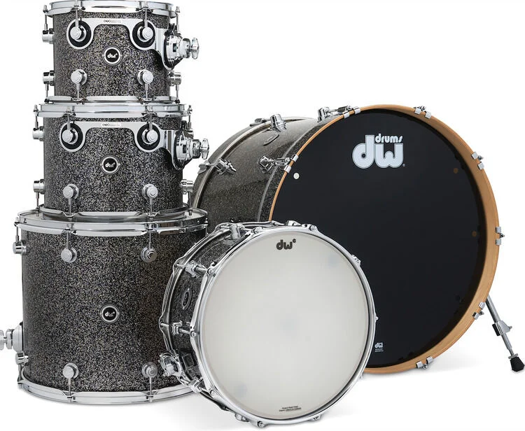  DW DWe 5-piece Shell Pack - Black Galaxy FinishPly