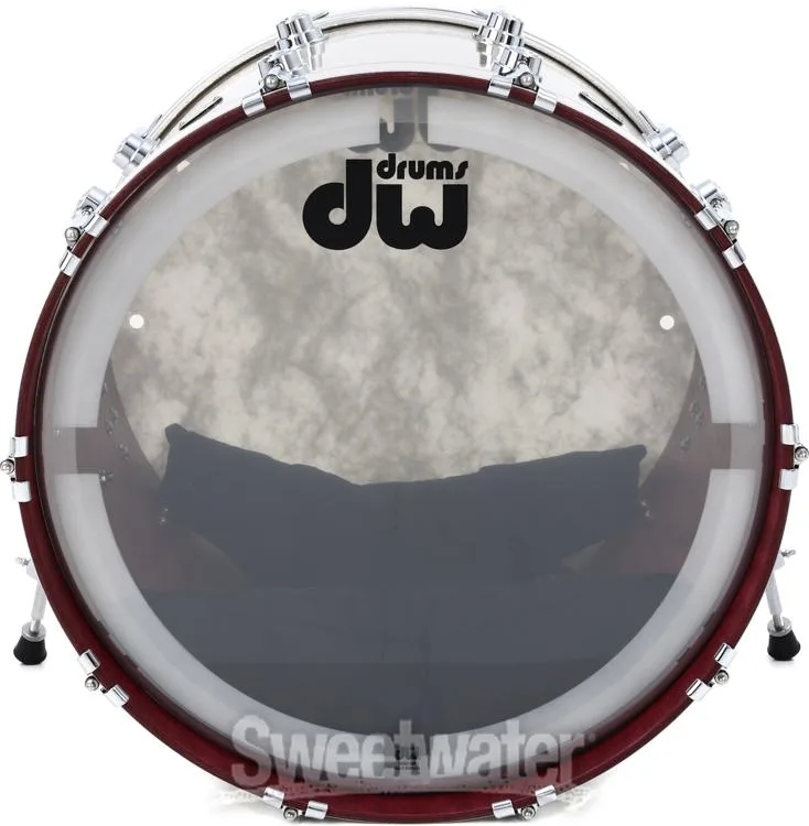  DW Collector's Series Purpleheart FinishPly 4-piece Shell Pack - Broken Glass