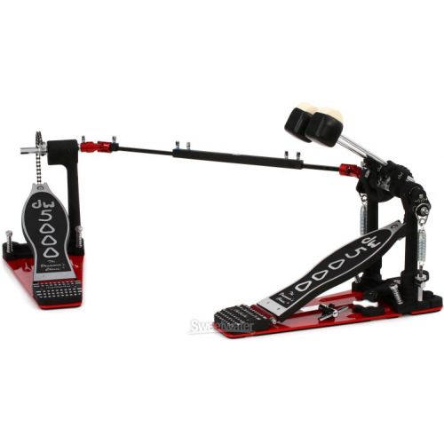  DW DWCP5002AH4 5000 Series Accelerator Double Bass Drum Pedal - Single Chain