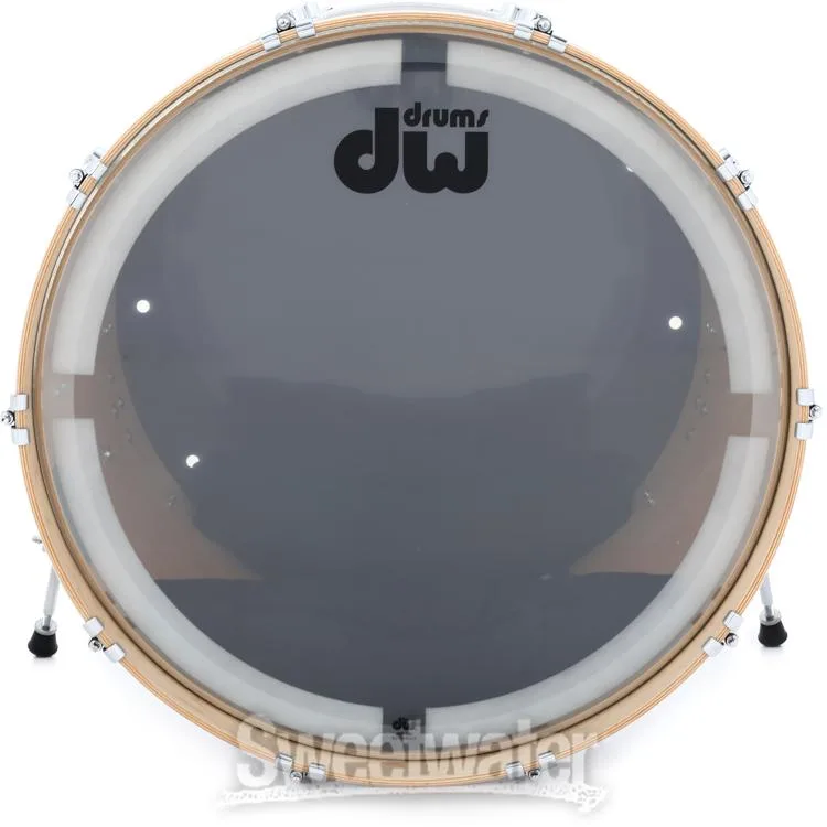  DW Performance Series Bass Drum - 18 x 24 inch - White Marine FinishPly