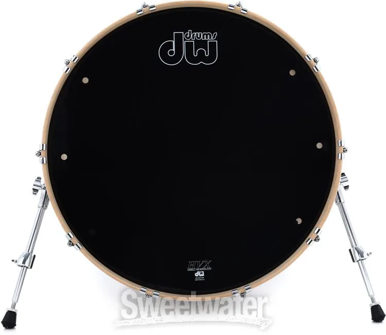  DW Performance Series Bass Drum - 18 x 24 inch - White Marine FinishPly