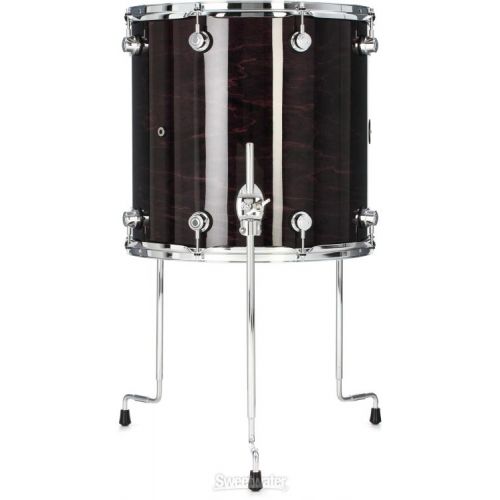  DW Performance Series Floor Tom - 16 x 16 inch - Ebony Stain Lacquer