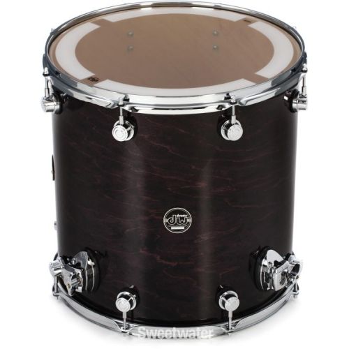  DW Performance Series Floor Tom - 16 x 16 inch - Ebony Stain Lacquer